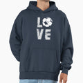 Love Soccer Football Hoodie - Aesthetic Graphic Men Women - T-Shirt, Sweatshirt, Hoodie