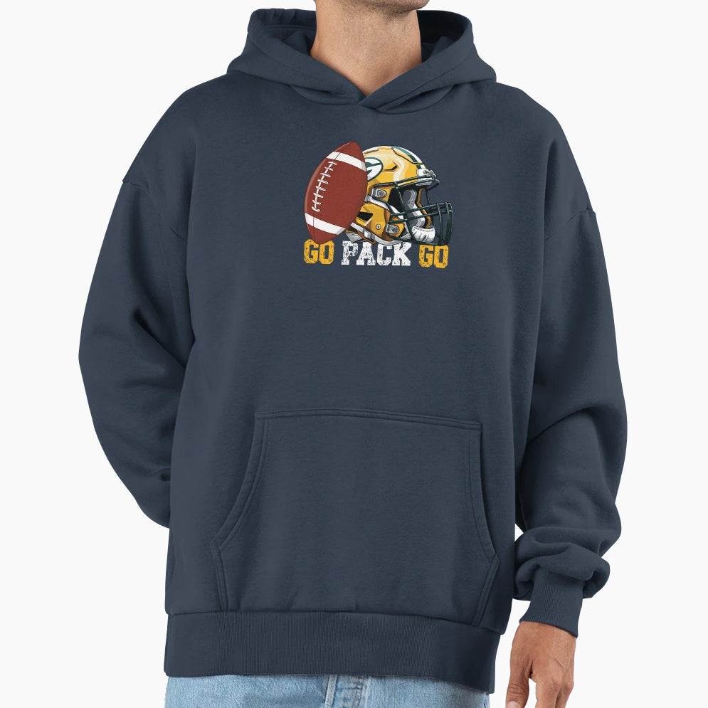 Go Pack Go Football Hoodie - Minimalist Print Unisex - T-Shirt, Sweatshirt, Hoodie