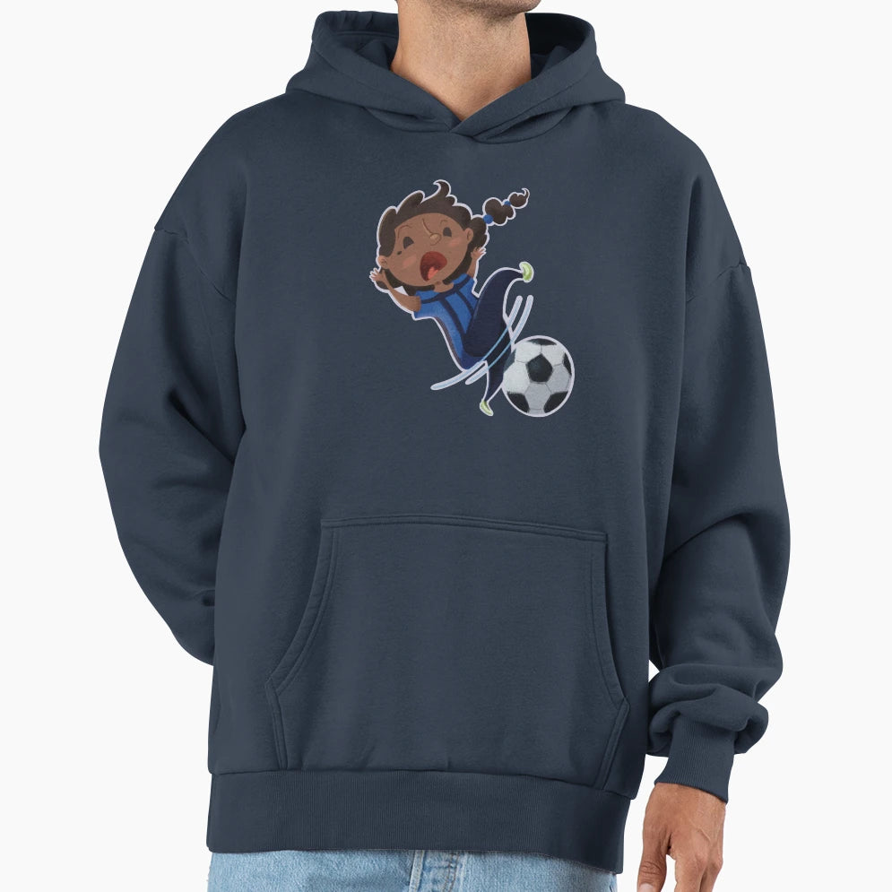 Working Footballer Hoodie - Casual Everyday Wear for Adults - T-Shirt, Sweatshirt, Hoodie