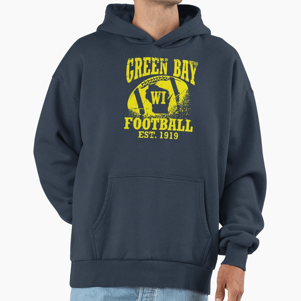 Green Bay Football Hoodie - Streetwear Style Men Women - T-Shirt, Sweatshirt, Hoodie