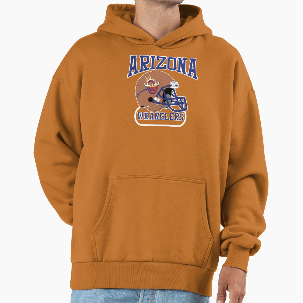 Arizona Wranglers Helmet Hoodie - Fun Novelty Design for Adults - T-Shirt, Sweatshirt, Hoodie