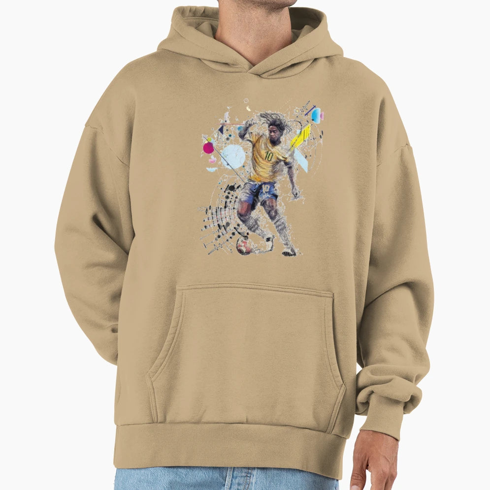 Ronaldinho Play Maker Hoodie - Trendy Graphic for Adults - T-Shirt, Sweatshirt, Hoodie