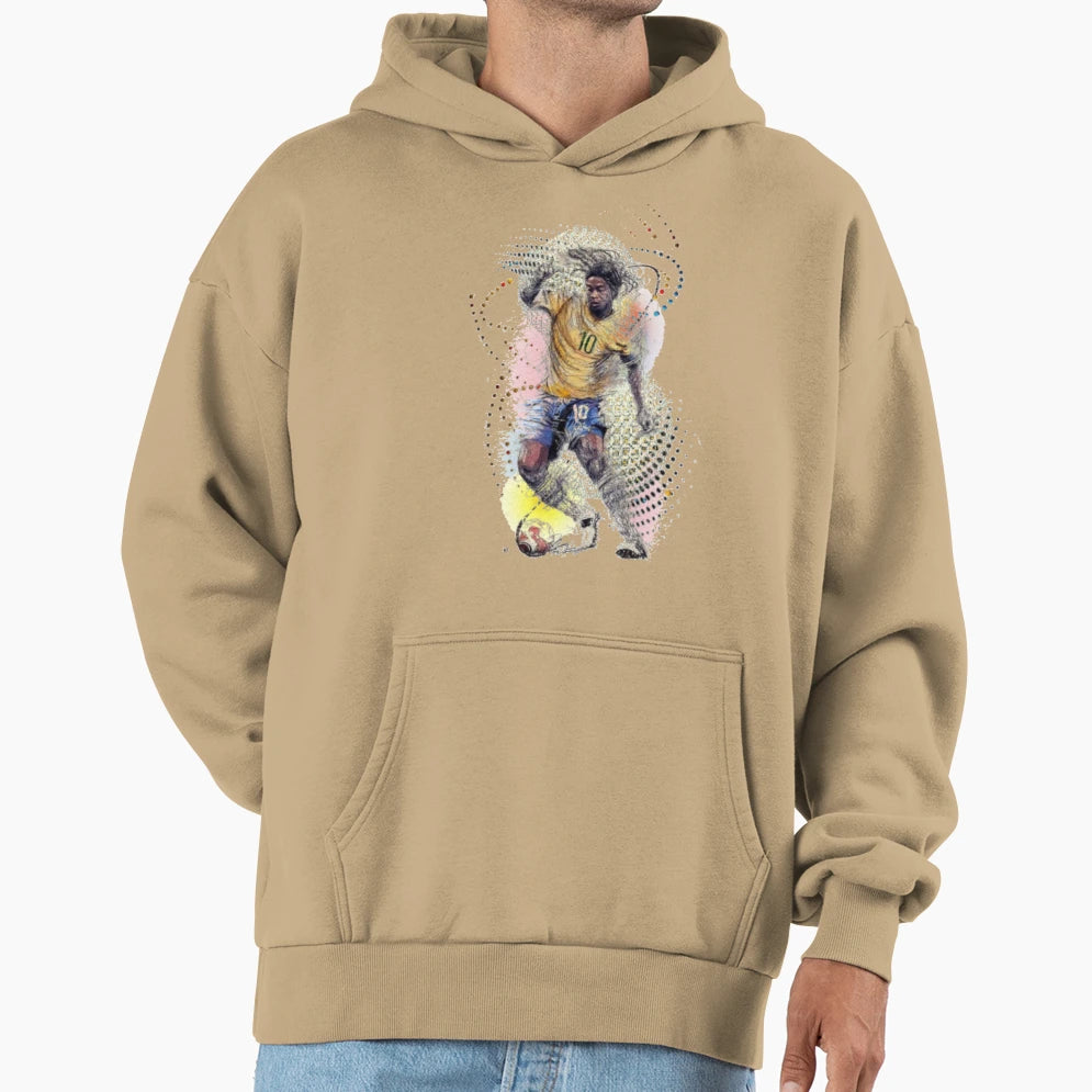 Football Player Ronaldin Hoodie - Minimalist Print Men Women - T-Shirt, Sweatshirt, Hoodie