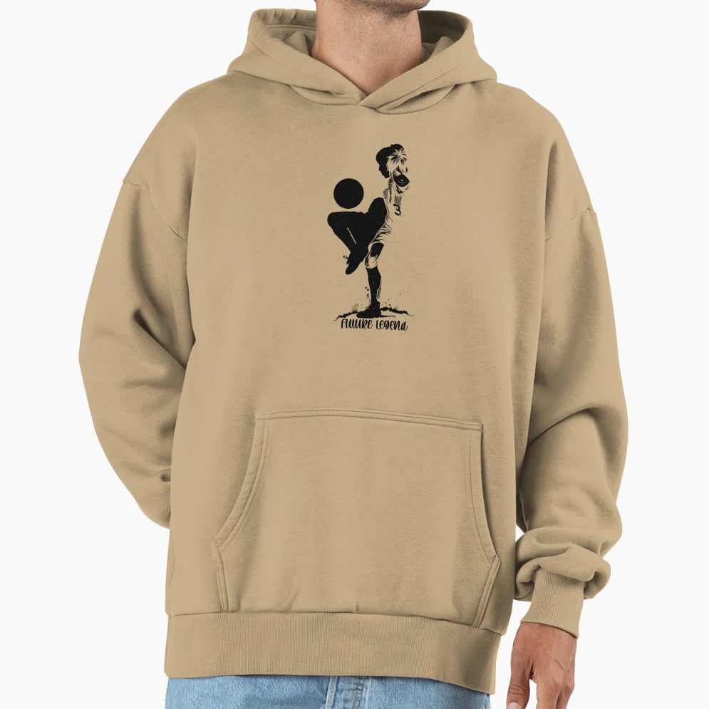 Future Legend Anime Soccer Silhouette Art Hoodie - Minimalist Print Unisex - T-Shirt, Sweatshirt, Hoodie