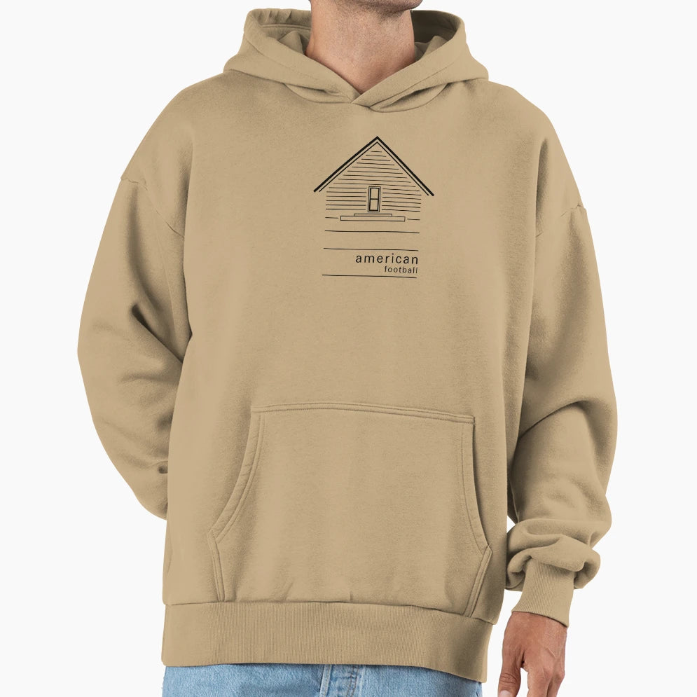 American Football House Hoodie - Trendy Graphic Unisex - T-Shirt, Sweatshirt, Hoodie