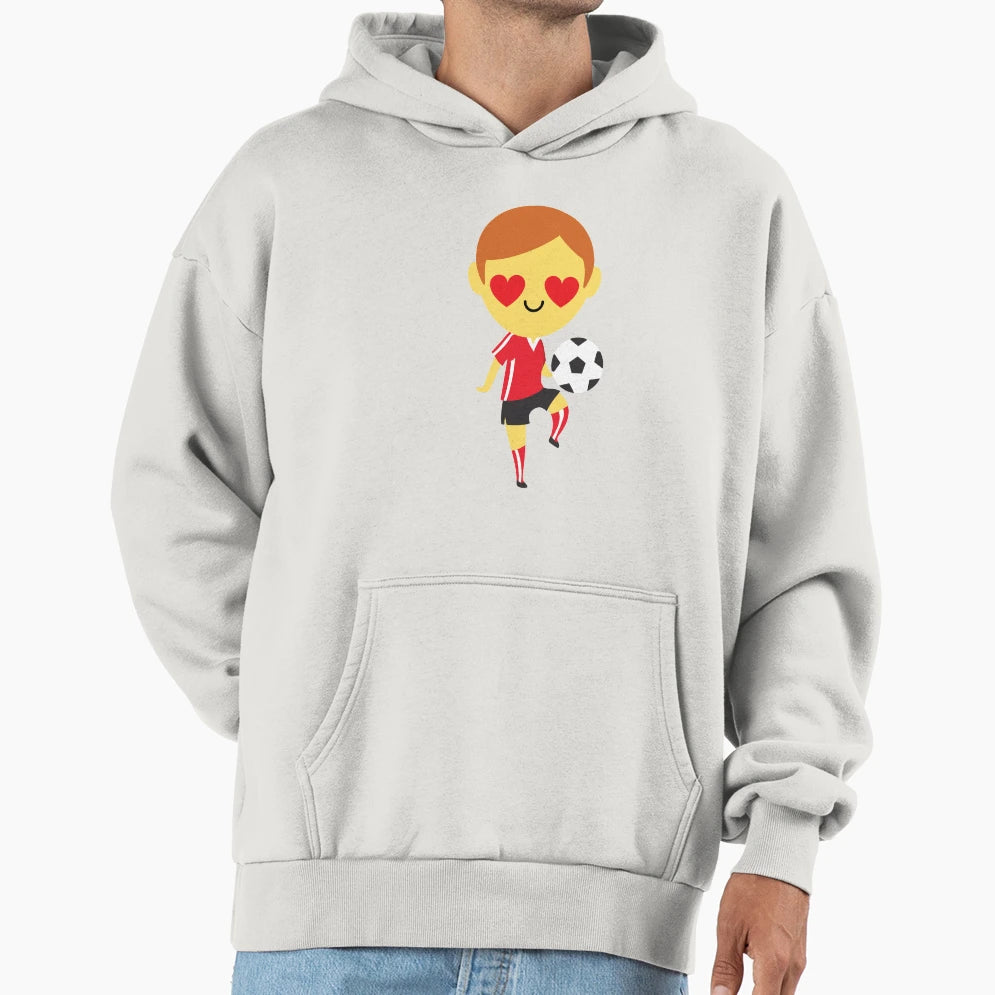 Soccer Emoji Hoodie - Streetwear Style Unisex - T-Shirt, Sweatshirt, Hoodie