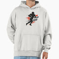 Running Football Player Silhouette T-Shirt - Aesthetic Graphic Men Women - T-Shirt, Sweatshirt, Hoodie