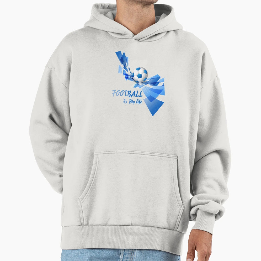 Football Is My Life Hoodie - Novelty Apparel for Adults - T-Shirt, Sweatshirt, Hoodie