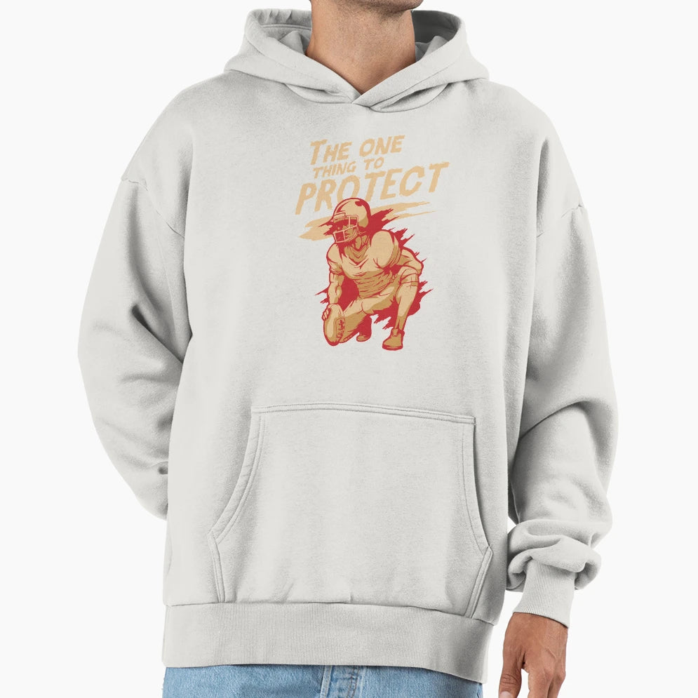 Football Position Center Aggressive Hoodie - Aesthetic Graphic Unisex - T-Shirt, Sweatshirt, Hoodie