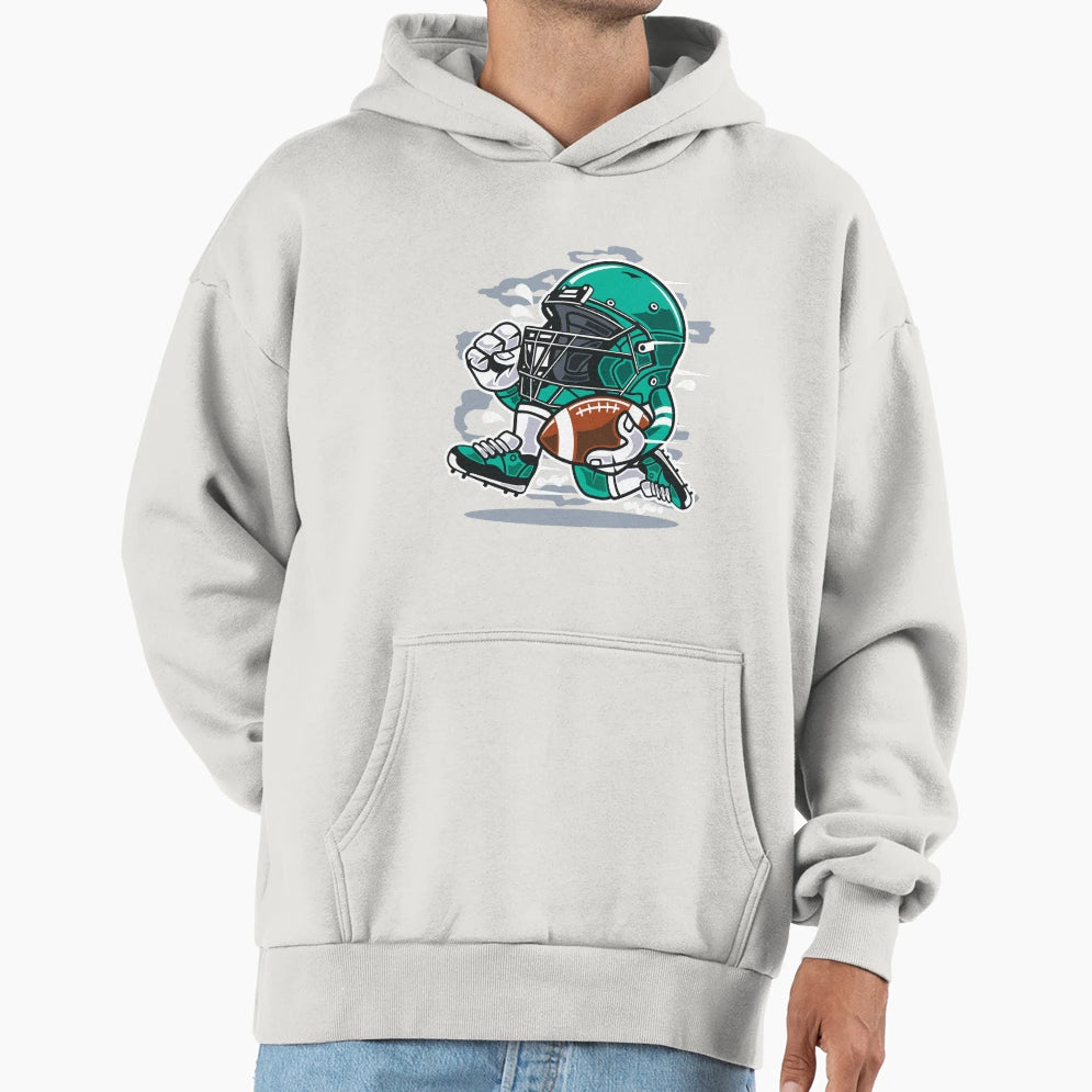 Football Player Hoodie - Trendy Graphic for Adults - T-Shirt, Sweatshirt, Hoodie