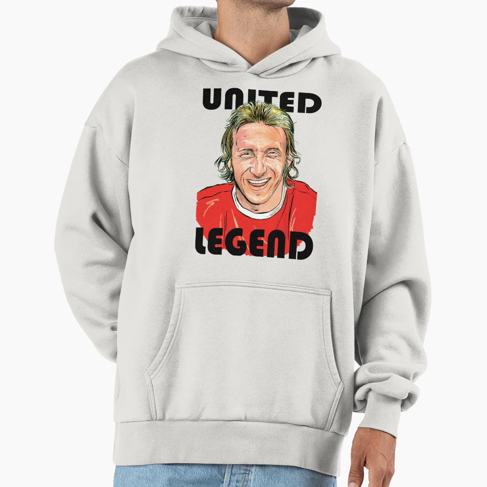 Denis Law Manchester United Legend Hoodie - Casual Everyday Wear Men Women - T-Shirt, Sweatshirt, Hoodie