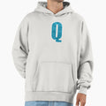 Letter Q Water Art Effect Monogram Hoodie - Custom Art Print Men Women - T-Shirt, Sweatshirt, Hoodie