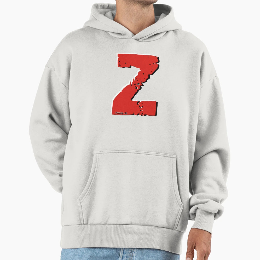 Initials Z Hoodie - Fun Novelty Design for Adults - T-Shirt, Sweatshirt, Hoodie