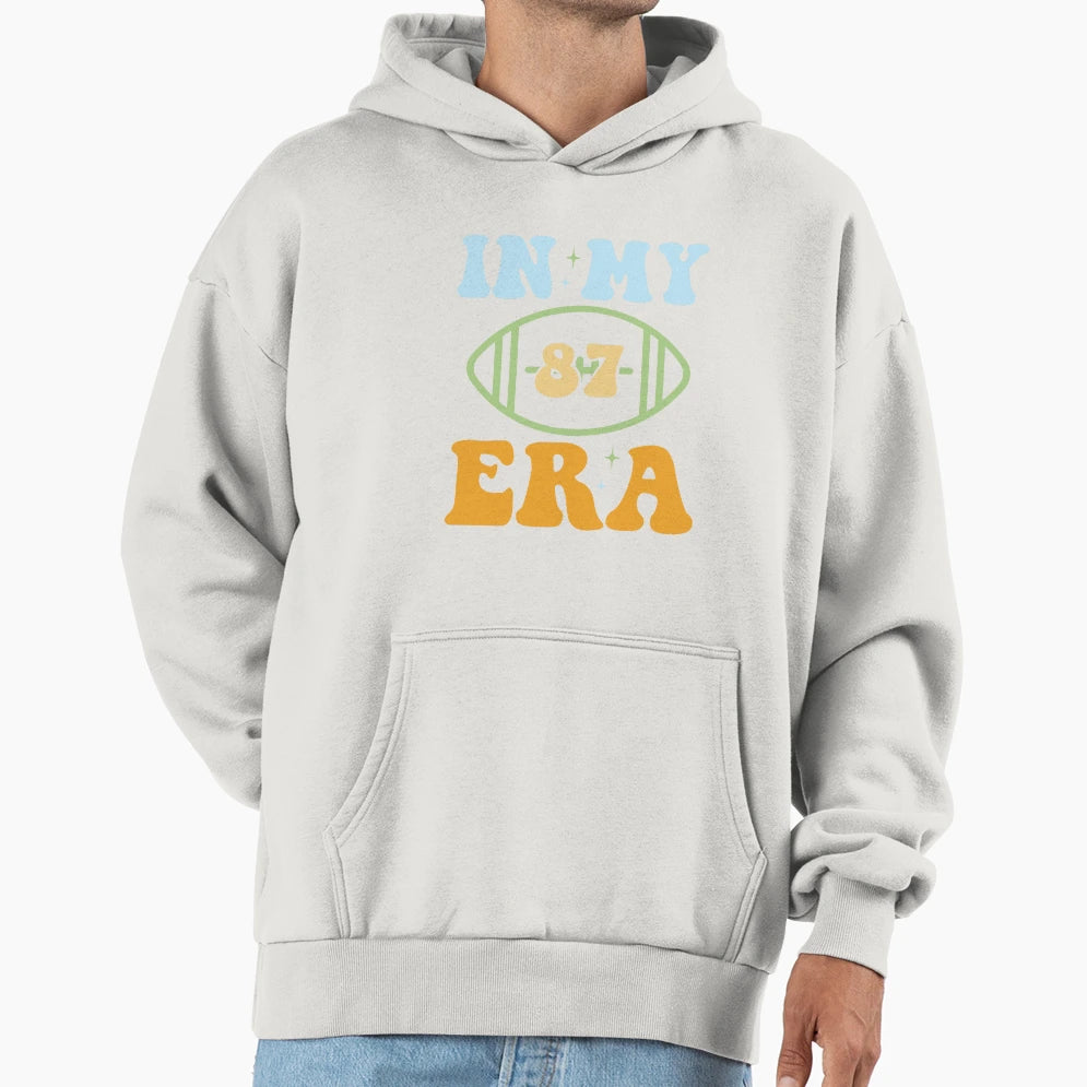 My Football Era American Football Ball Hoodie - Minimalist Print for Adults - T-Shirt, Sweatshirt, Hoodie