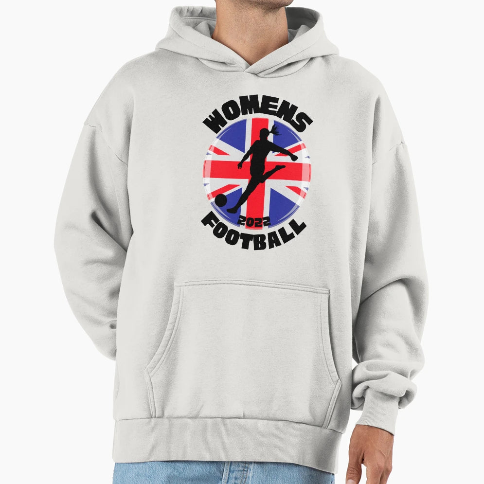 England Womens Football Hoodie - Graphic Print for Adults - T-Shirt, Sweatshirt, Hoodie