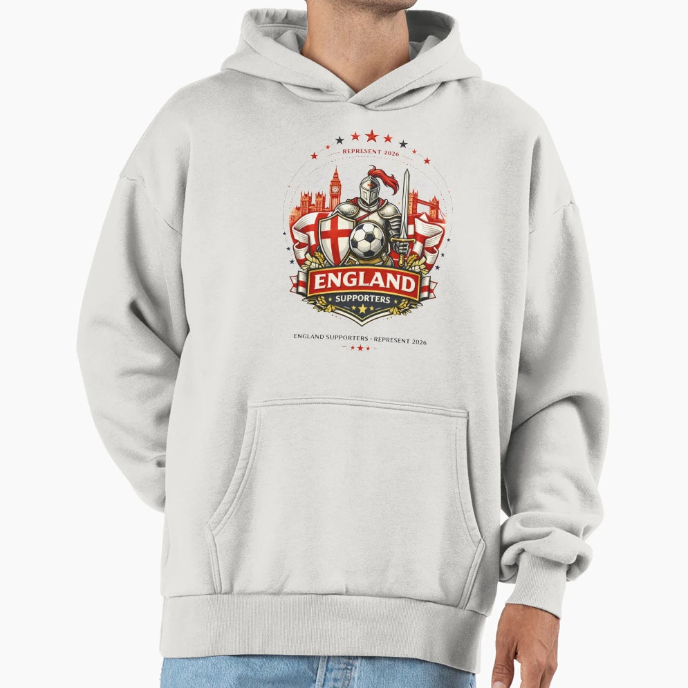 England Supporters 2026 Represent Hoodie - Unique Graphic Men Women - T-Shirt, Sweatshirt, Hoodie