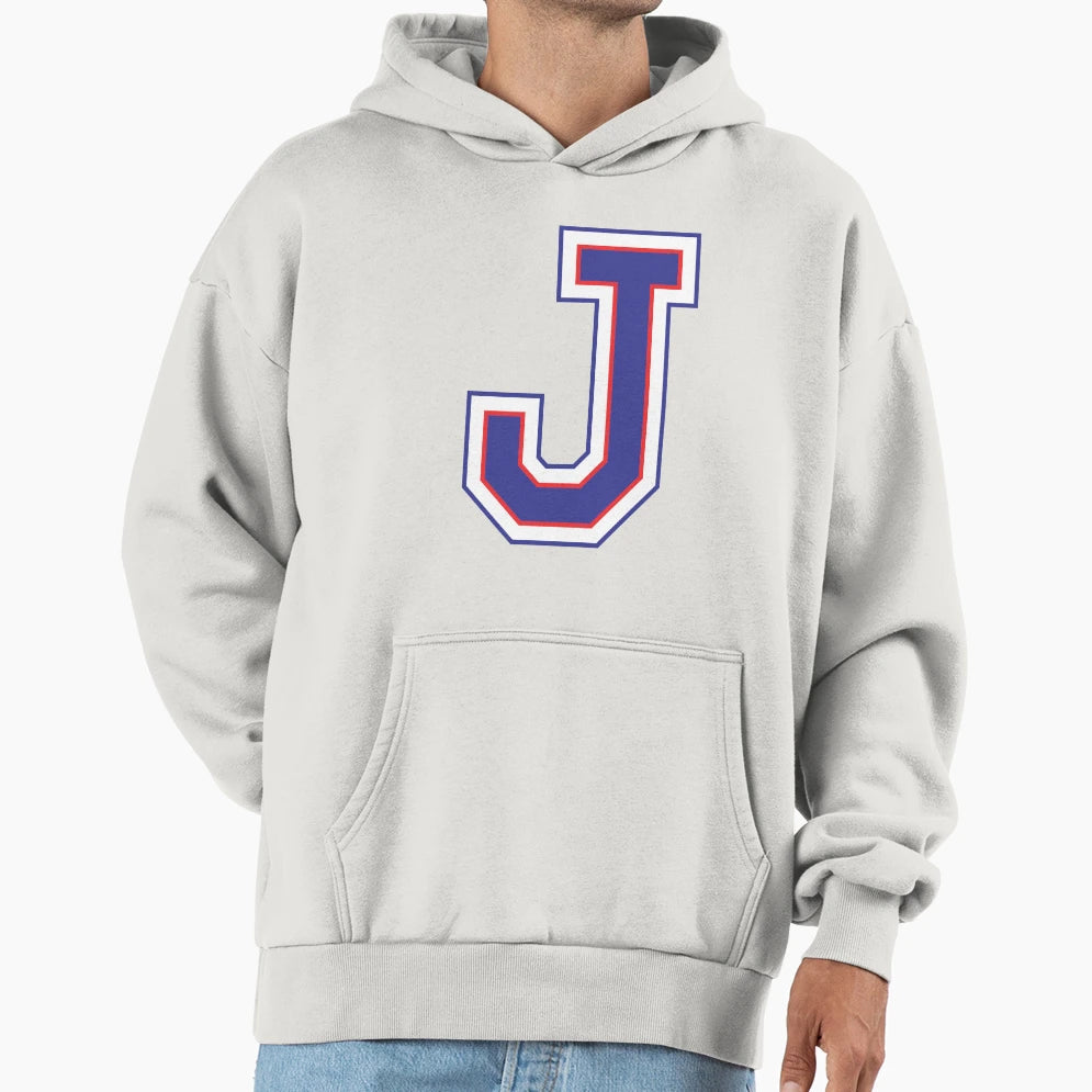 Alphabet J Hoodie - Trendy Graphic Unisex - T-Shirt, Sweatshirt, Hoodie
