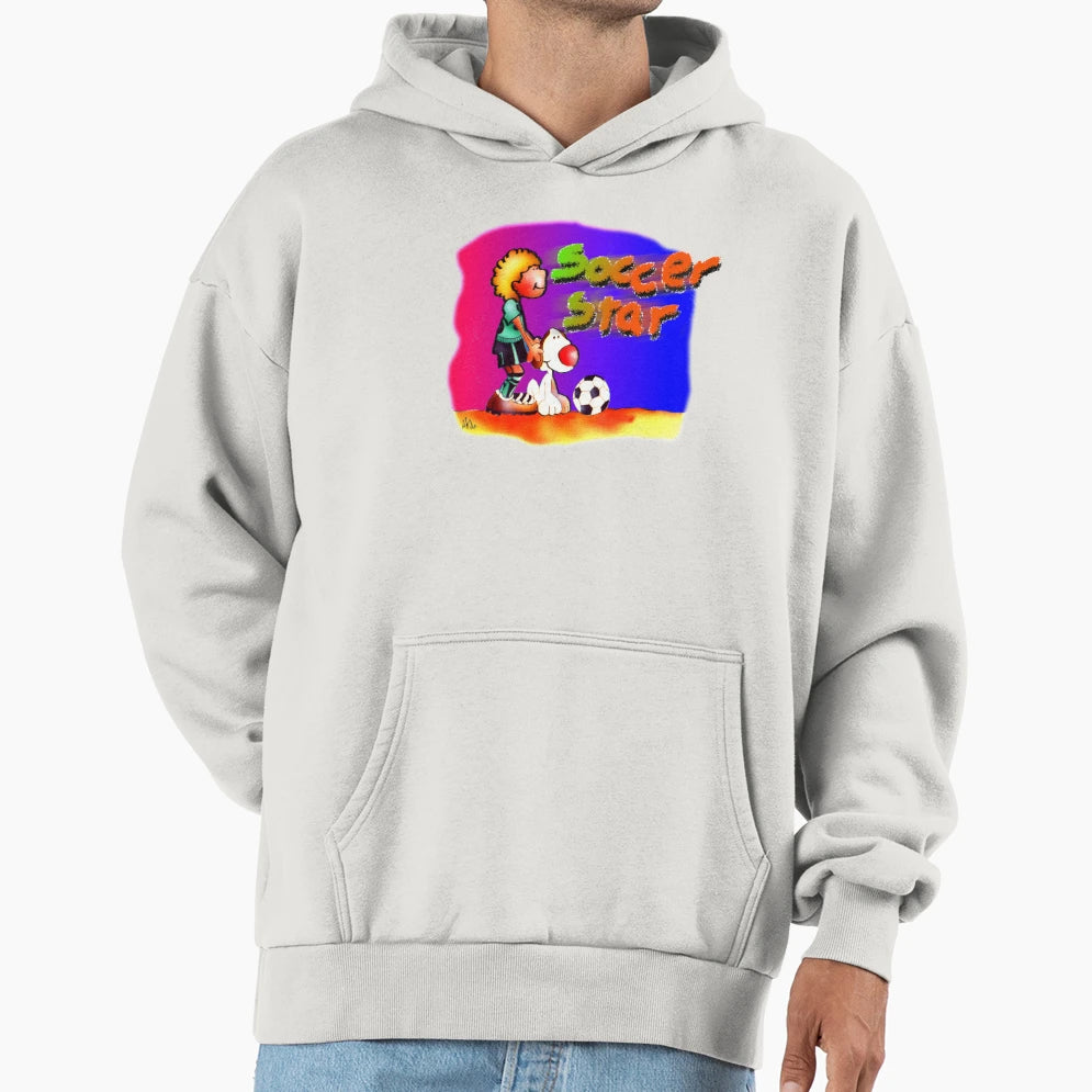 Soccer Star Hoodie - Graphic Print for Adults - T-Shirt, Sweatshirt, Hoodie