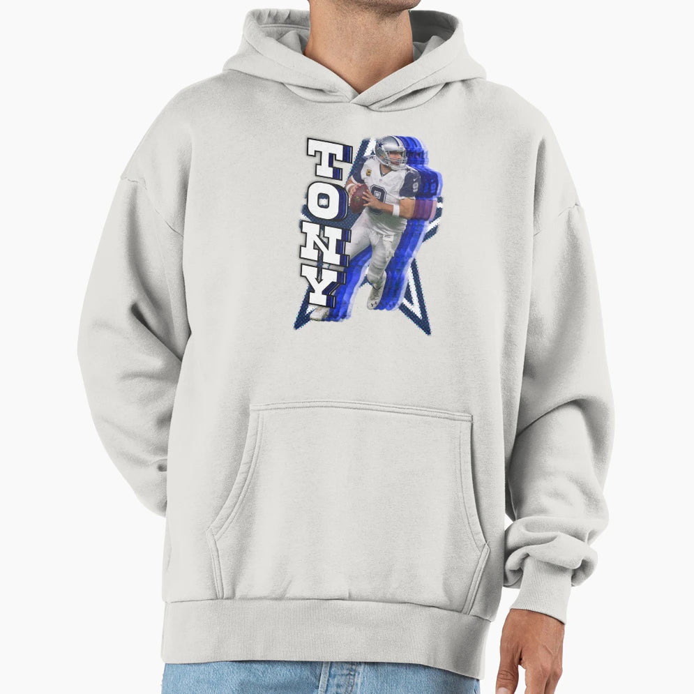 Dallas Cowboy Legend Tony Romo Hoodie - Custom Art Print Unisex - T-Shirt, Sweatshirt, Hoodie