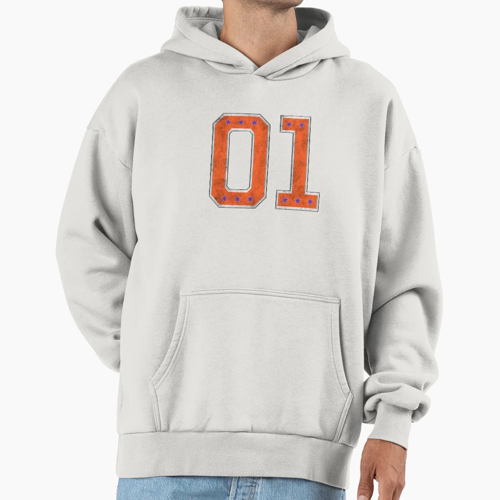 01 General Lee Hoodie - Minimalist Print for Adults - T-Shirt, Sweatshirt, Hoodie