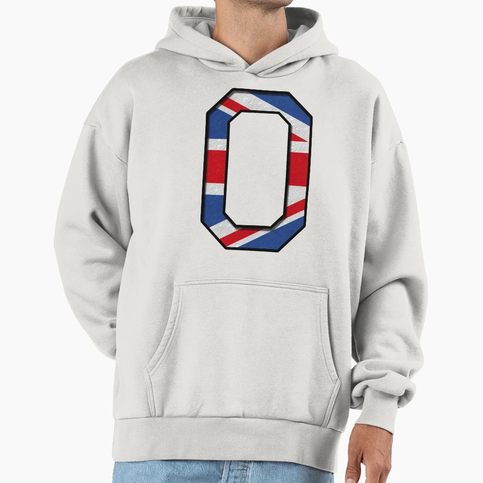 0 Uk Number Sports 3D Drop Shadow Hoodie - Graphic Print Men Women - T-Shirt, Sweatshirt, Hoodie