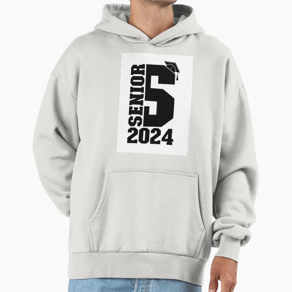Seniors 2024 Hoodie - Graphic Print Men Women - T-Shirt, Sweatshirt, Hoodie