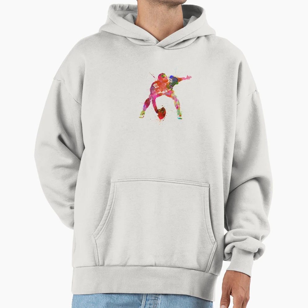 Center American Football Player Hoodie - Trendy Graphic for Adults - T-Shirt, Sweatshirt, Hoodie