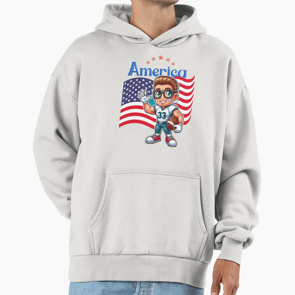 American Spirit Hoodie - Custom Art Print for Adults - T-Shirt, Sweatshirt, Hoodie