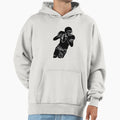 Football Player Hold Football Hoodie - Custom Art Print Men Women - T-Shirt, Sweatshirt, Hoodie