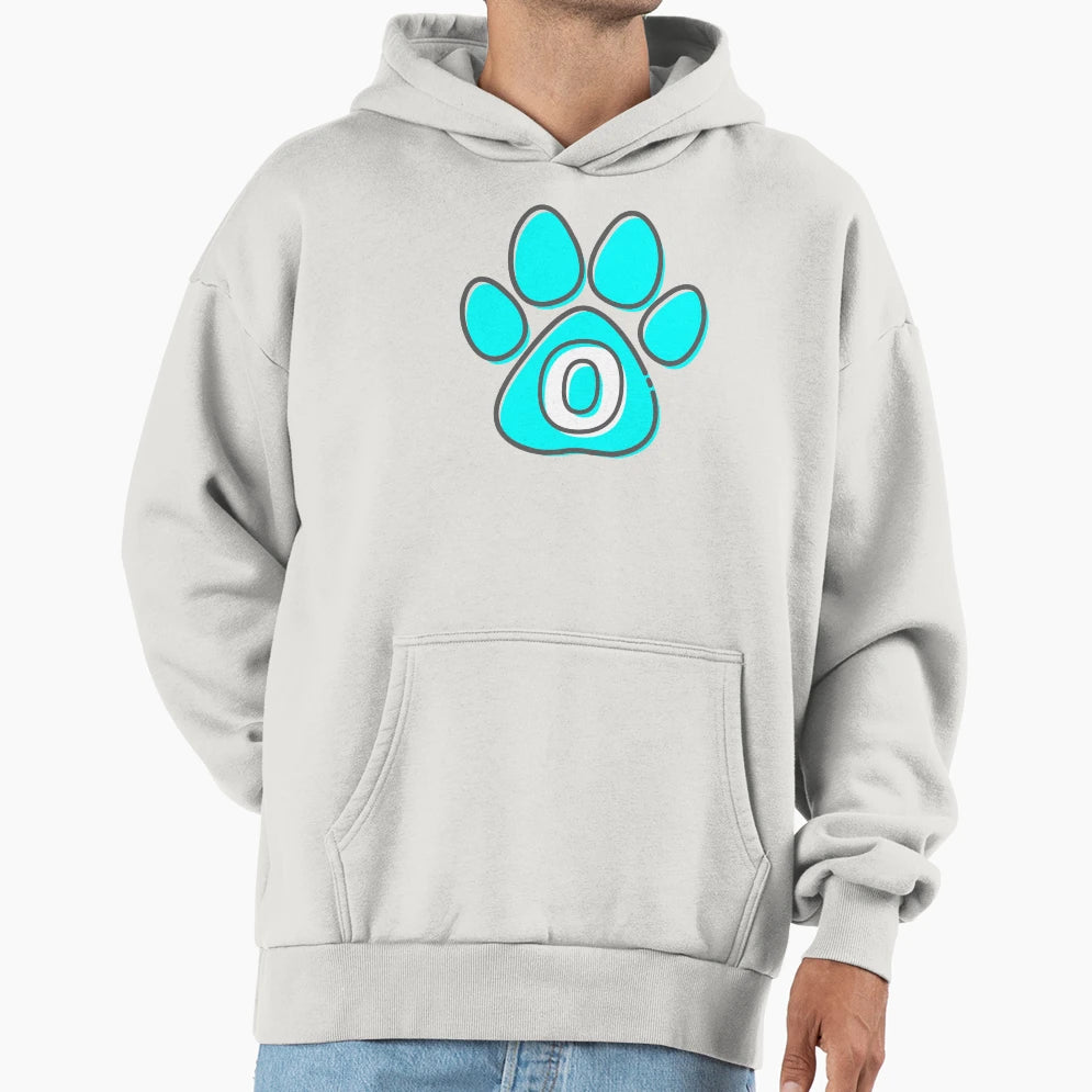Blue Paw Monogram O Hoodie - Graphic Print for Adults - T-Shirt, Sweatshirt, Hoodie