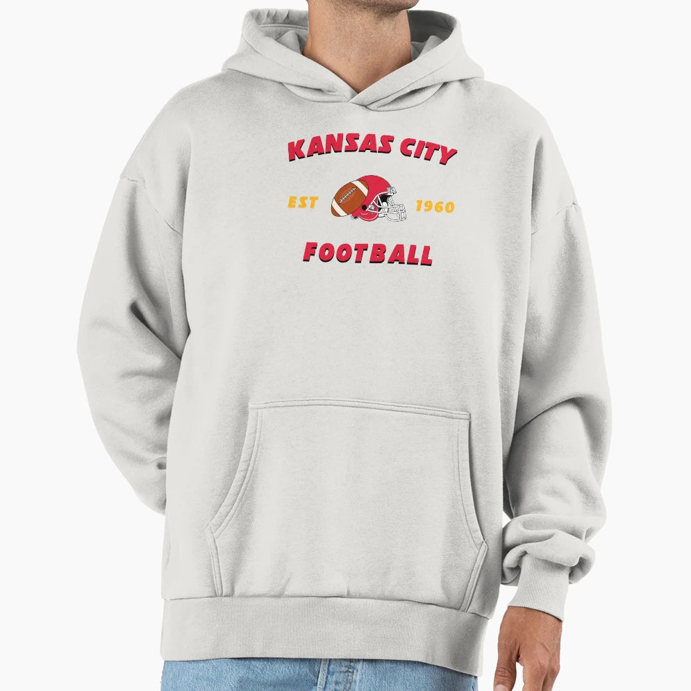 Kansas City Football Hoodie - Aesthetic Graphic Unisex - T-Shirt, Sweatshirt, Hoodie