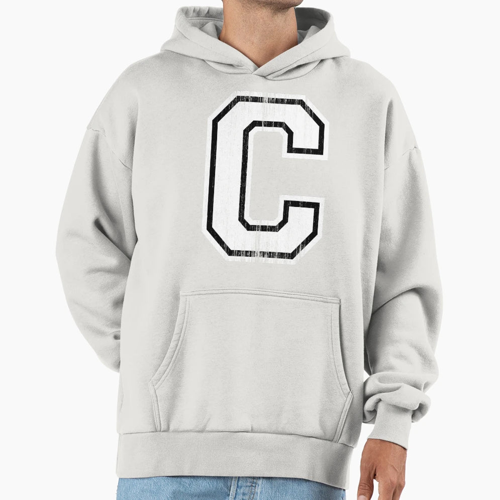 Big Varsity Letter C Hoodie - Graphic Print Unisex - T-Shirt, Sweatshirt, Hoodie