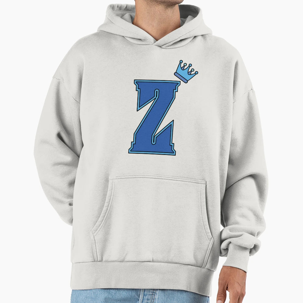 Blue Letter Z Hoodie - Streetwear Style Men Women - T-Shirt, Sweatshirt, Hoodie
