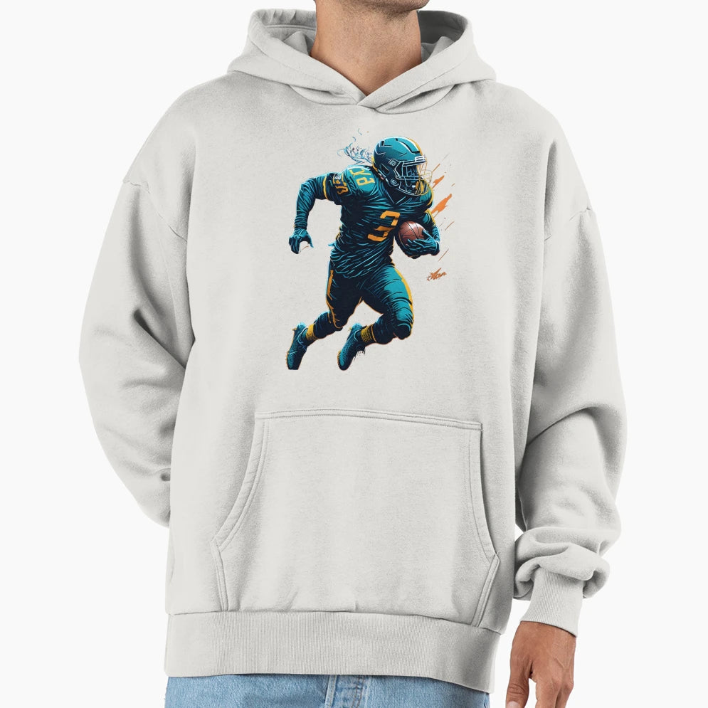 Bold And Beautiful Female Rugby Player Hoodie - Graphic Print for Adults - T-Shirt, Sweatshirt, Hoodie