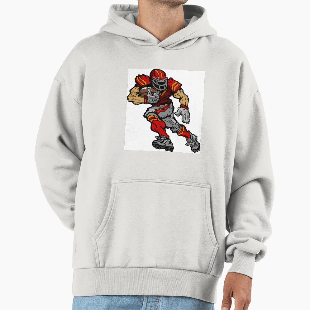 American Football Player Hoodie - Casual Everyday Wear for Adults - T-Shirt, Sweatshirt, Hoodie