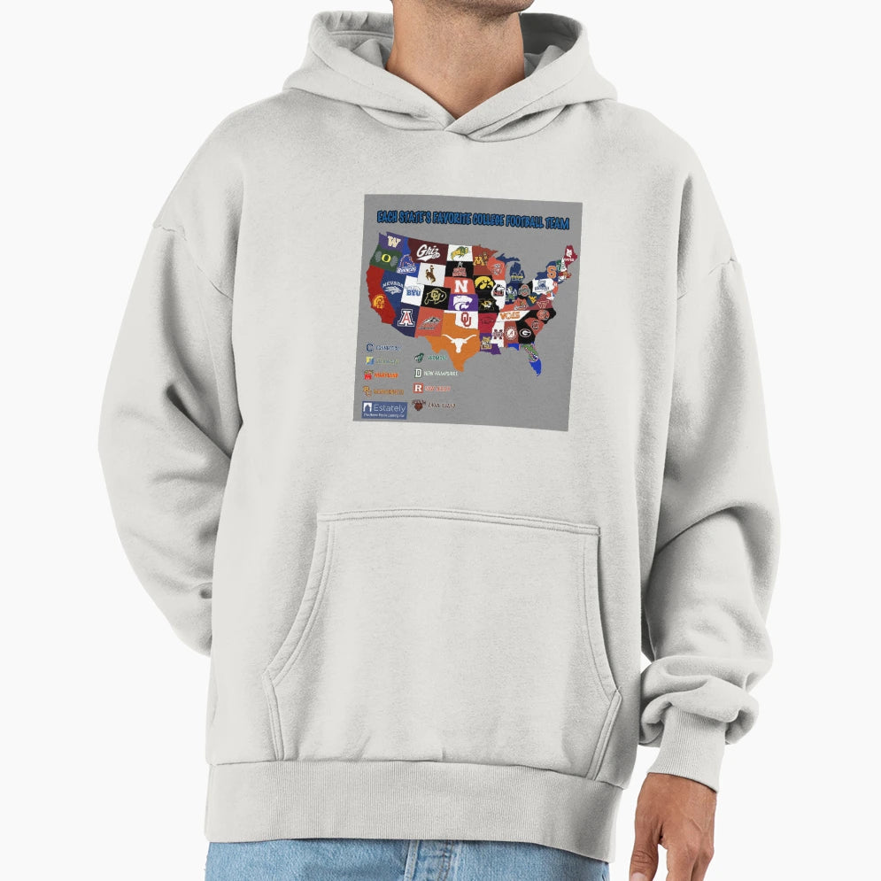 Football Club Map Hoodie - Streetwear Style Unisex - T-Shirt, Sweatshirt, Hoodie