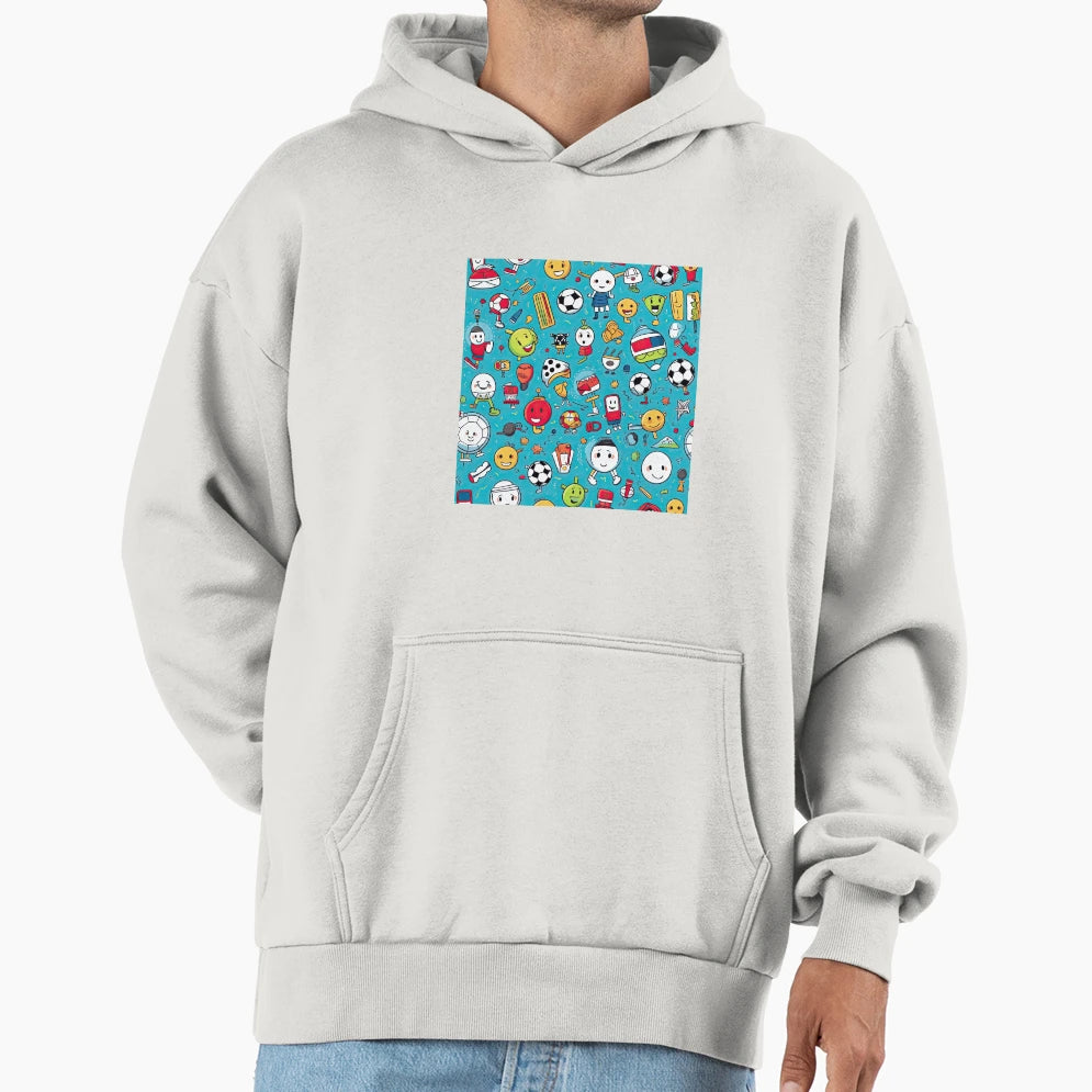 Football Seamless Hoodie - Unique Graphic Unisex - T-Shirt, Sweatshirt, Hoodie