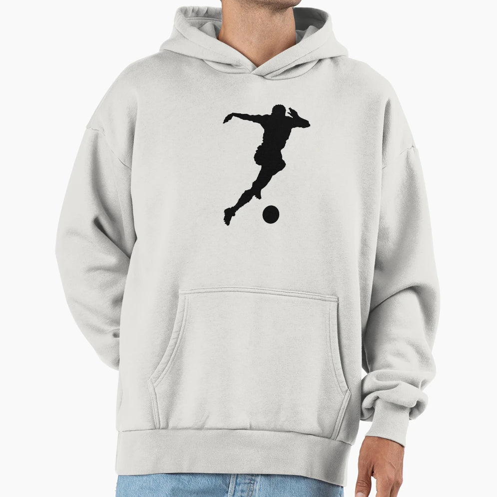 Athletic Soccer Kick Motion Hoodie - Aesthetic Graphic Men Women - T-Shirt, Sweatshirt, Hoodie