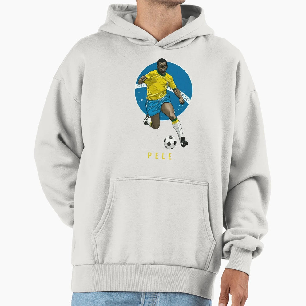 Pele Legend Hoodie - Streetwear Style for Adults - T-Shirt, Sweatshirt, Hoodie