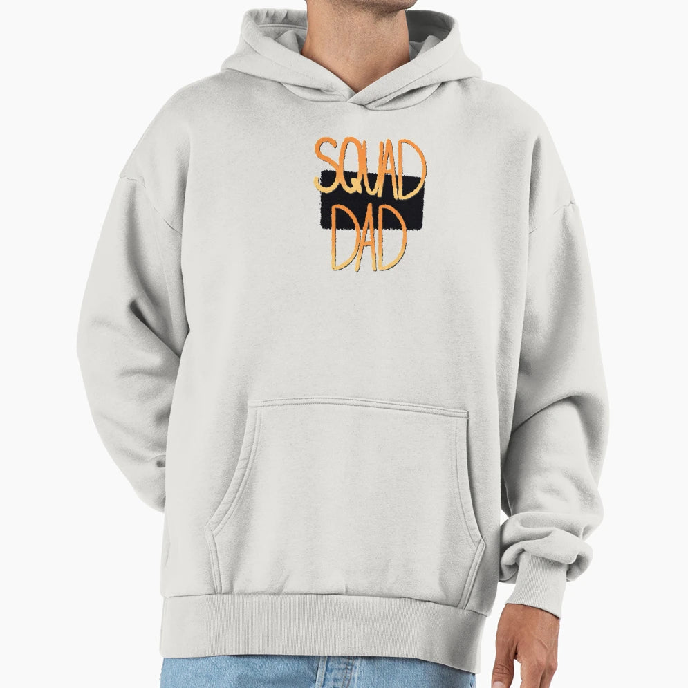 Squaddad Orange Hoodie - Streetwear Style Unisex - T-Shirt, Sweatshirt, Hoodie