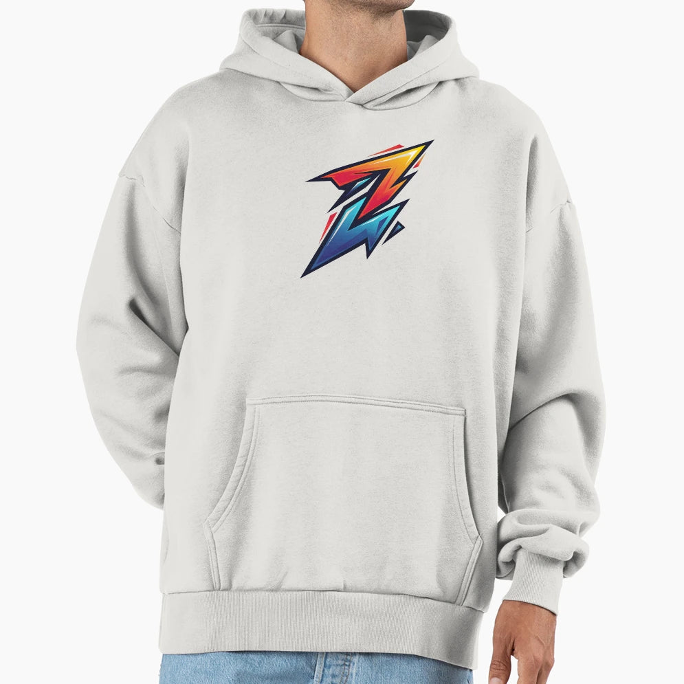 Bold Neon Lightning Bolt Z Logo Gamers Hoodie - Fun Novelty Design Unisex - T-Shirt, Sweatshirt, Hoodie