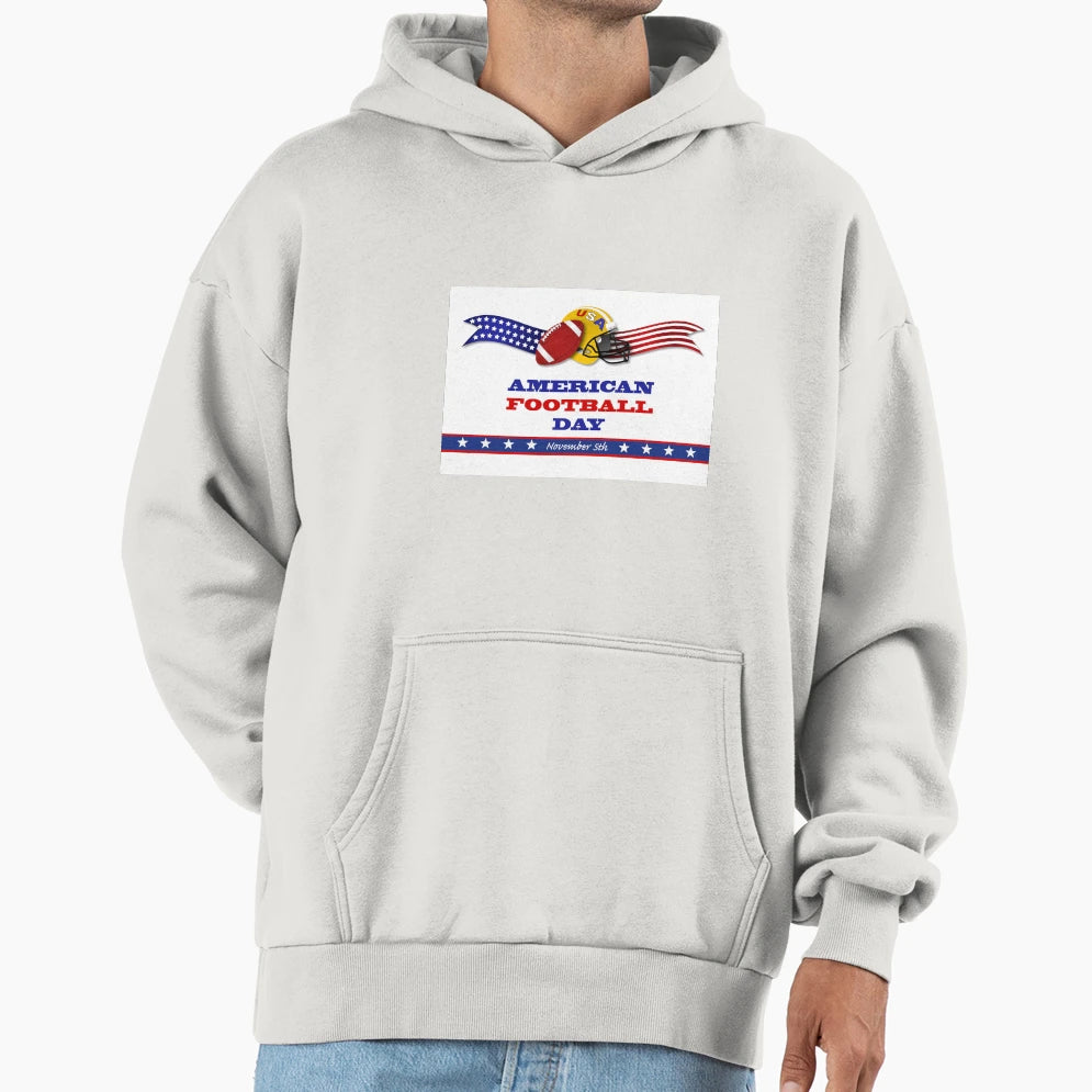 Patriotic American Football Day November Hoodie - Graphic Print for Adults - T-Shirt, Sweatshirt, Hoodie