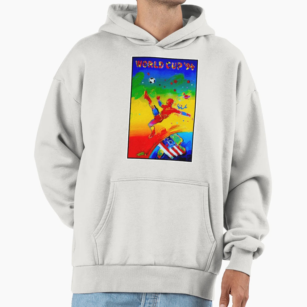 Worlds Cup Advertising Soccer Hoodie - Trendy Graphic Men Women - T-Shirt, Sweatshirt, Hoodie