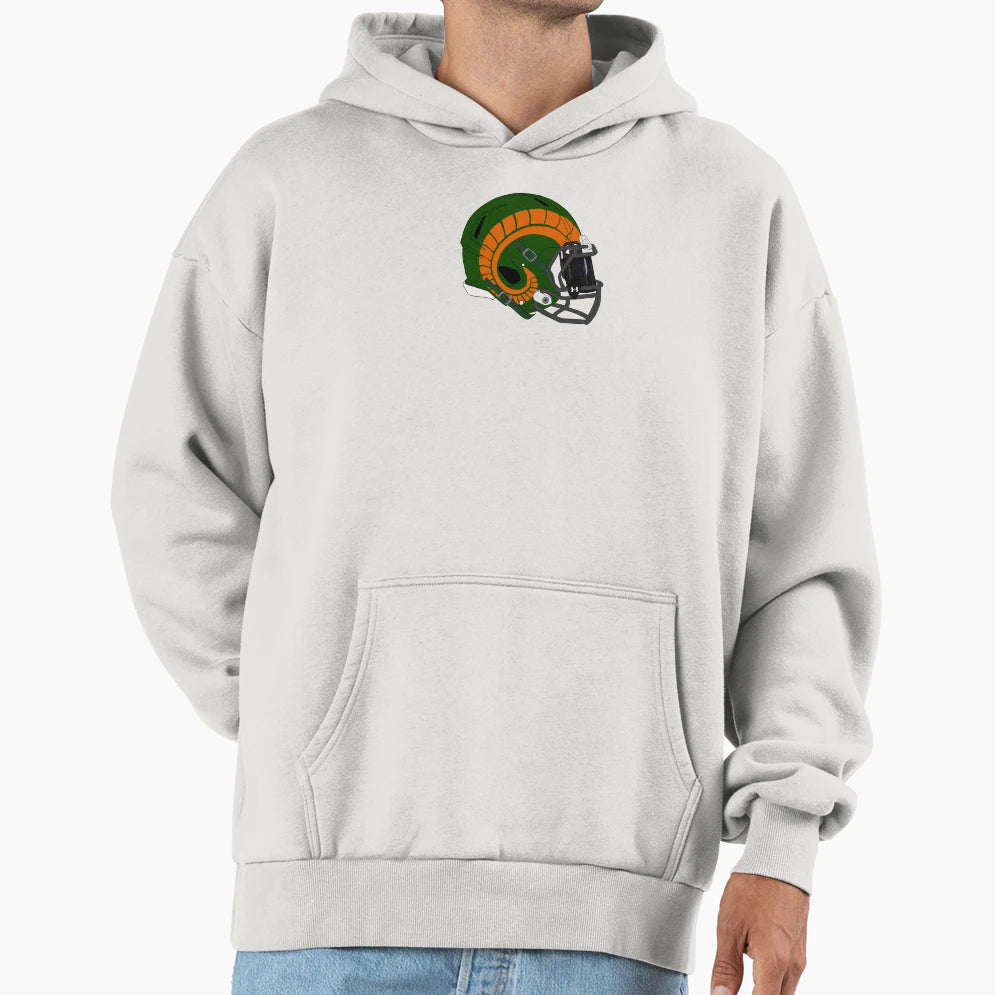 Csu Throwback Football Helmet Hoodie - Trendy Graphic Unisex - T-Shirt, Sweatshirt, Hoodie