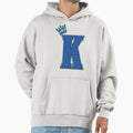 Blue Letter K Hoodie - Fun Novelty Design Men Women - T-Shirt, Sweatshirt, Hoodie