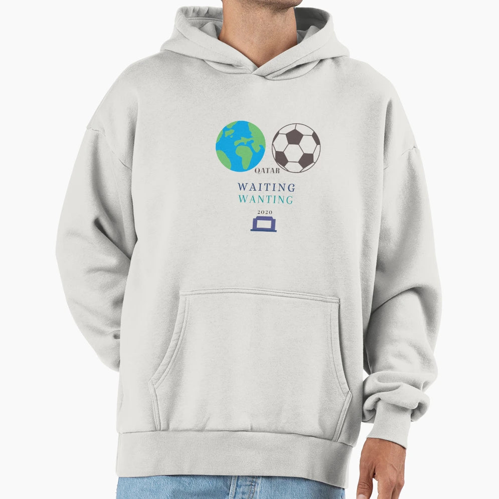 Wait And Watch Football Hoodie - Casual Everyday Wear Men Women - T-Shirt, Sweatshirt, Hoodie