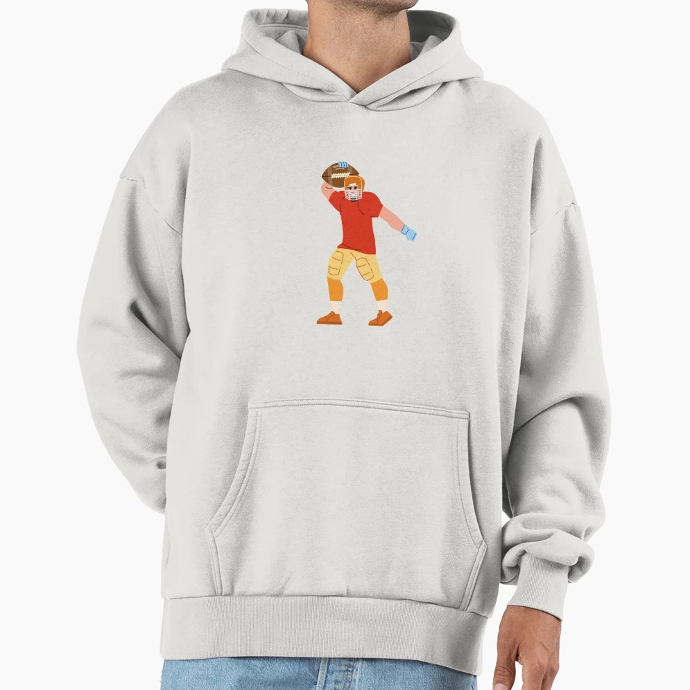 American Football Cartoon Hoodie - Novelty Apparel Men Women - T-Shirt, Sweatshirt, Hoodie