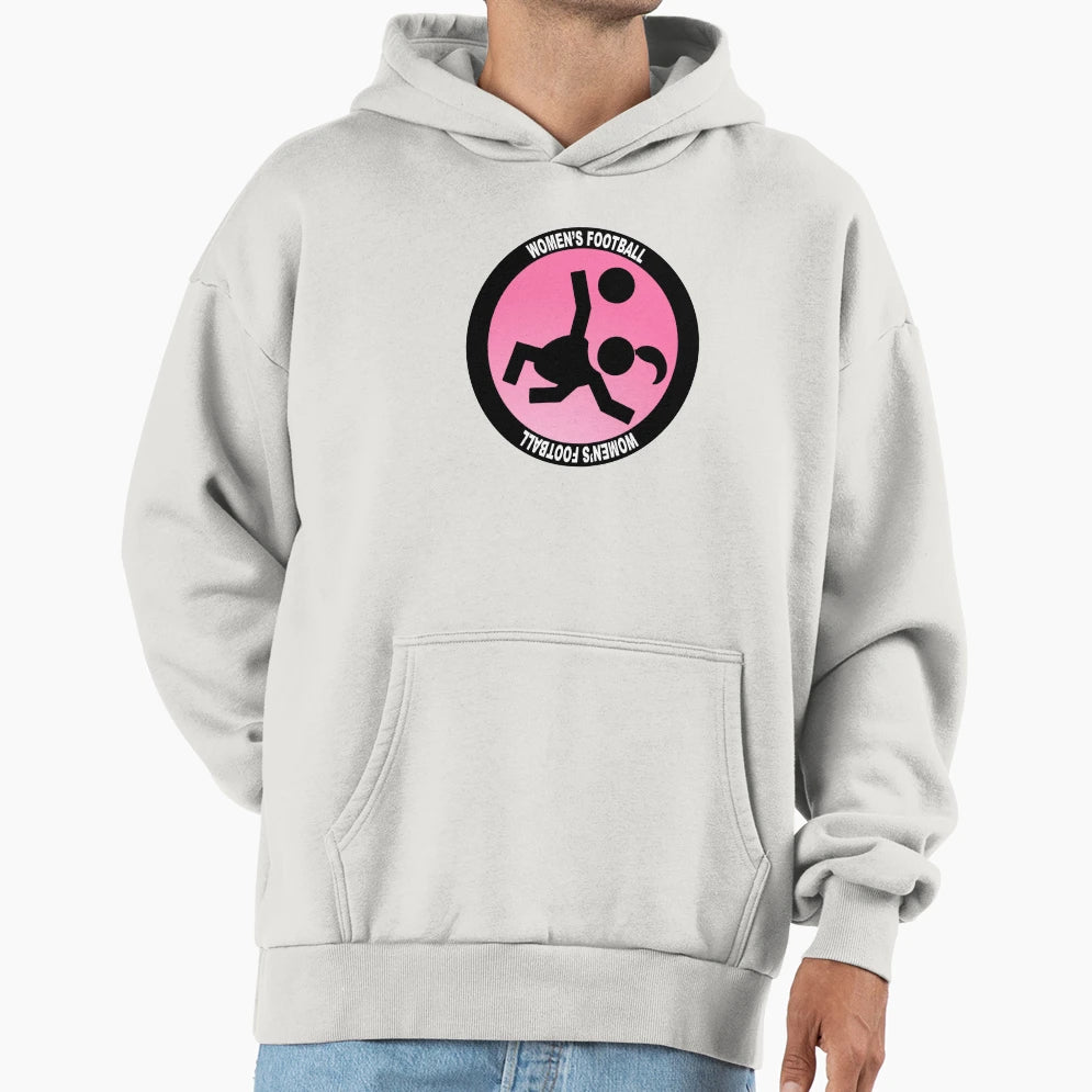 Womens Football Lady Soccer Bicycle Kick Hoodie - Fun Novelty Design Unisex - T-Shirt, Sweatshirt, Hoodie