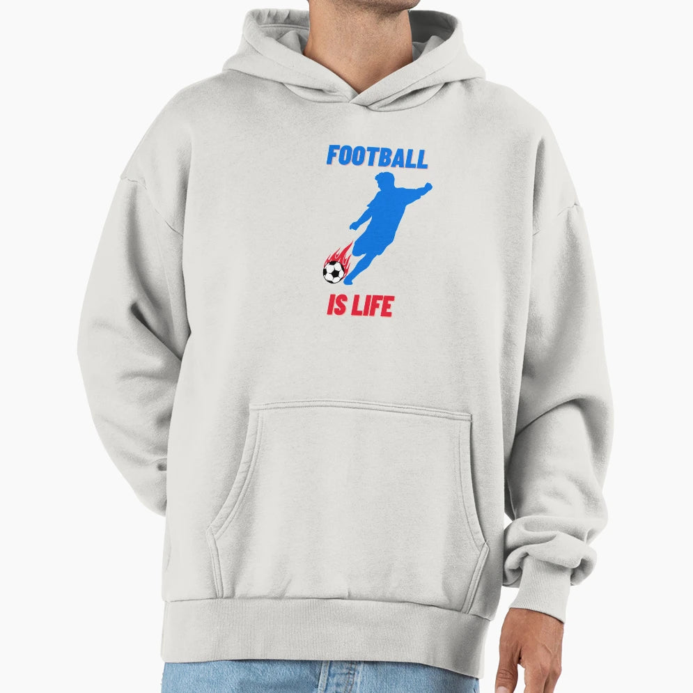 Coach Lasso Football Is Life Hoodie - Trendy Graphic Men Women - T-Shirt, Sweatshirt, Hoodie