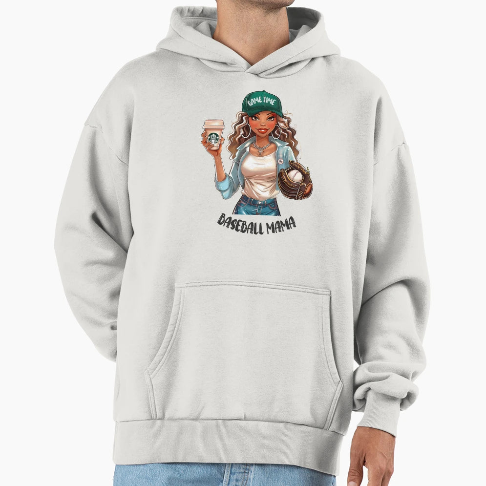 Trendy Gift Baseball Moms Hoodie - Unique Graphic for Adults - T-Shirt, Sweatshirt, Hoodie